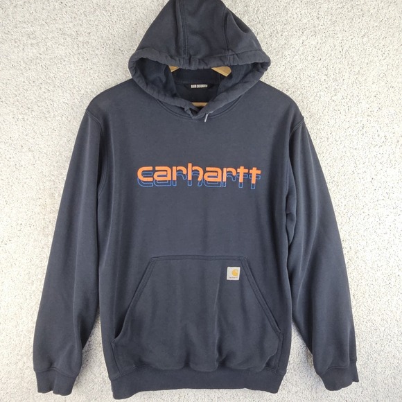 Carhartt Other - Carhartt Rain Defender Loose Fit Pullover Hoodie Retro Graphic Black Mens Medium